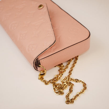 Louis Vuitton Rose Poudre Empreinte Felicie Pochette