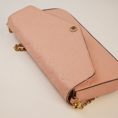 Louis Vuitton Rose Poudre Empreinte Felicie Pochette