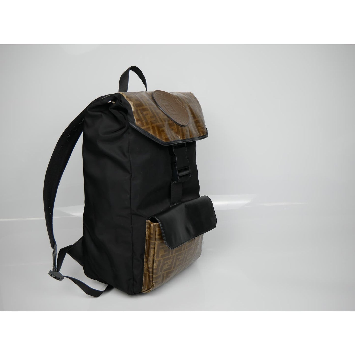 Fendi Black/Brown Zucca Backpack