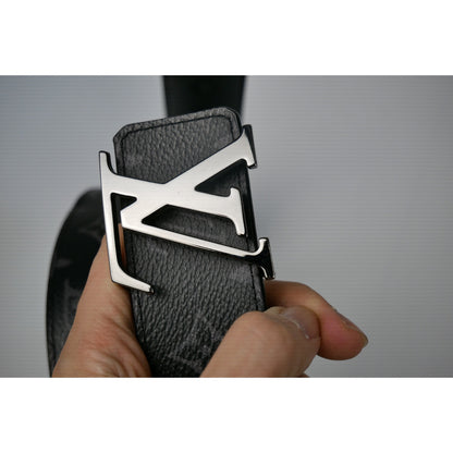 Louis Vuitton Monogram Eclipse Initiales Belt Black