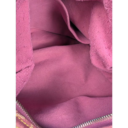 Louis Vuitton Fuchsia Denim Monogram Denim Baggy PM