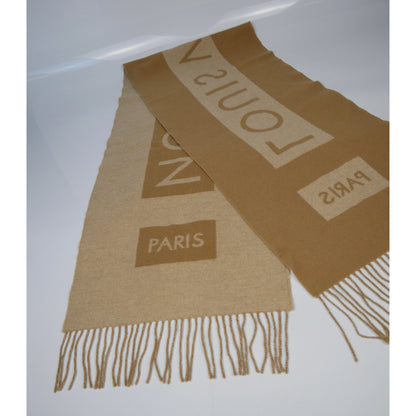 Louis Vuitton Brown Cashmere Baroda Scarf