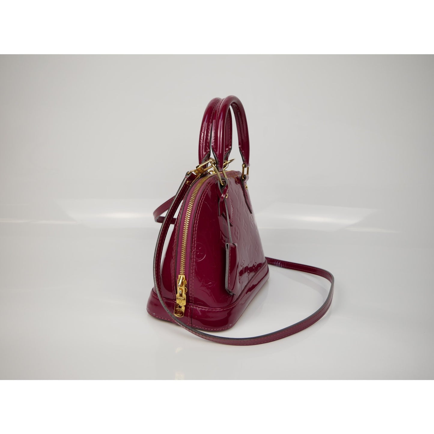 Louis Vuitton Rose Monogram Vernis Alma BB Bag