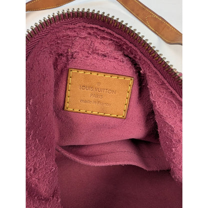 Louis Vuitton Fuchsia Denim Monogram Denim Baggy PM