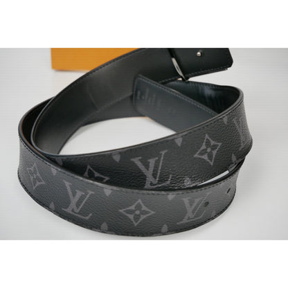 Louis Vuitton Monogram Eclipse Initiales Belt Black