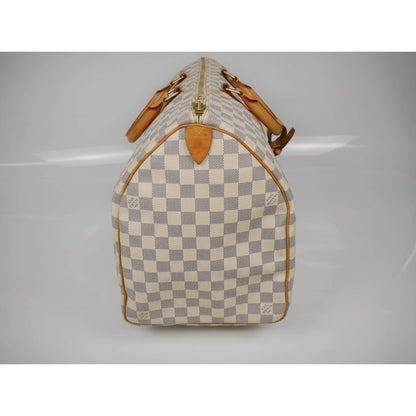 Louis Vuitton Damier Azur Canvas Keepall 50 Duffel Bag