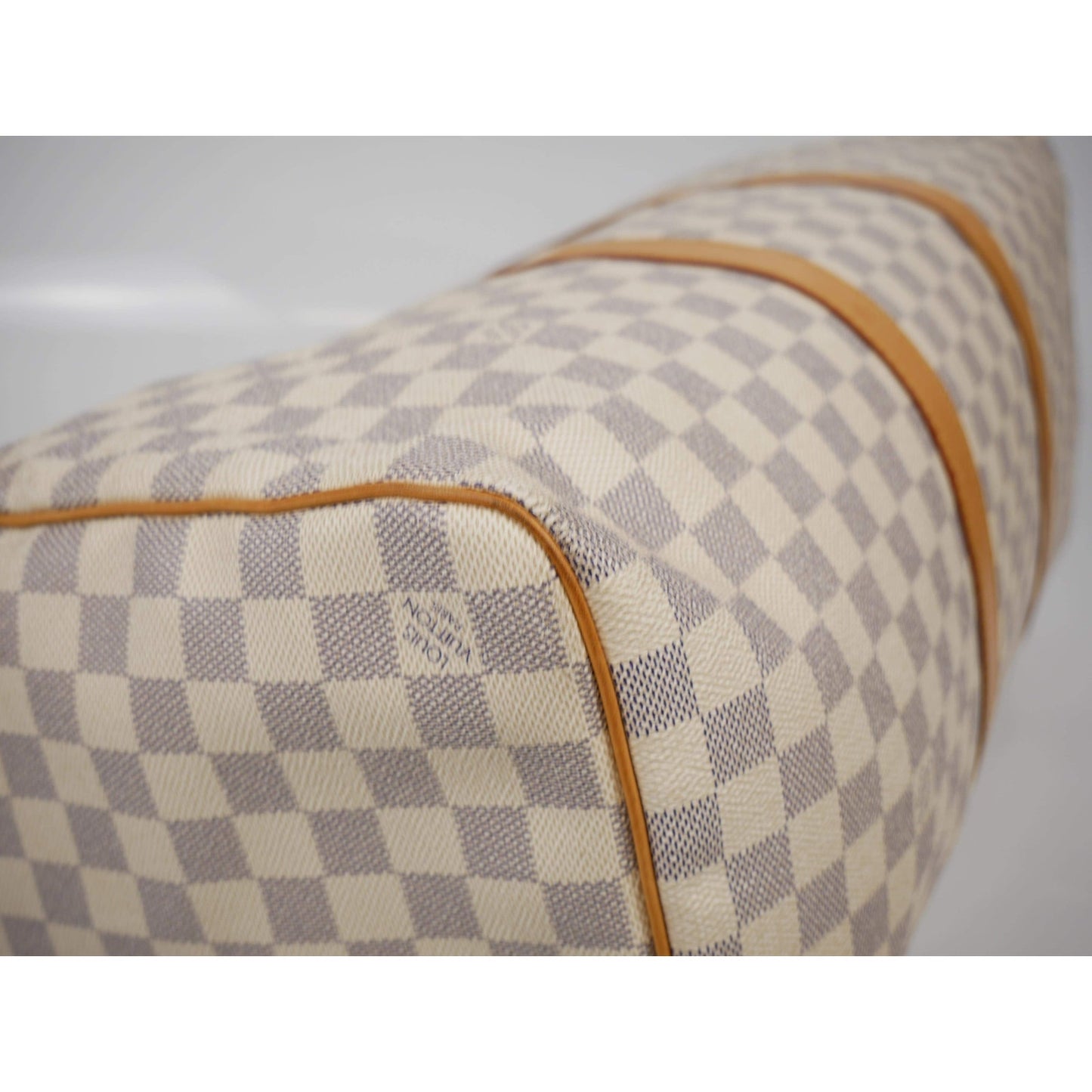Louis Vuitton Damier Azur Canvas Keepall 50 Duffel Bag