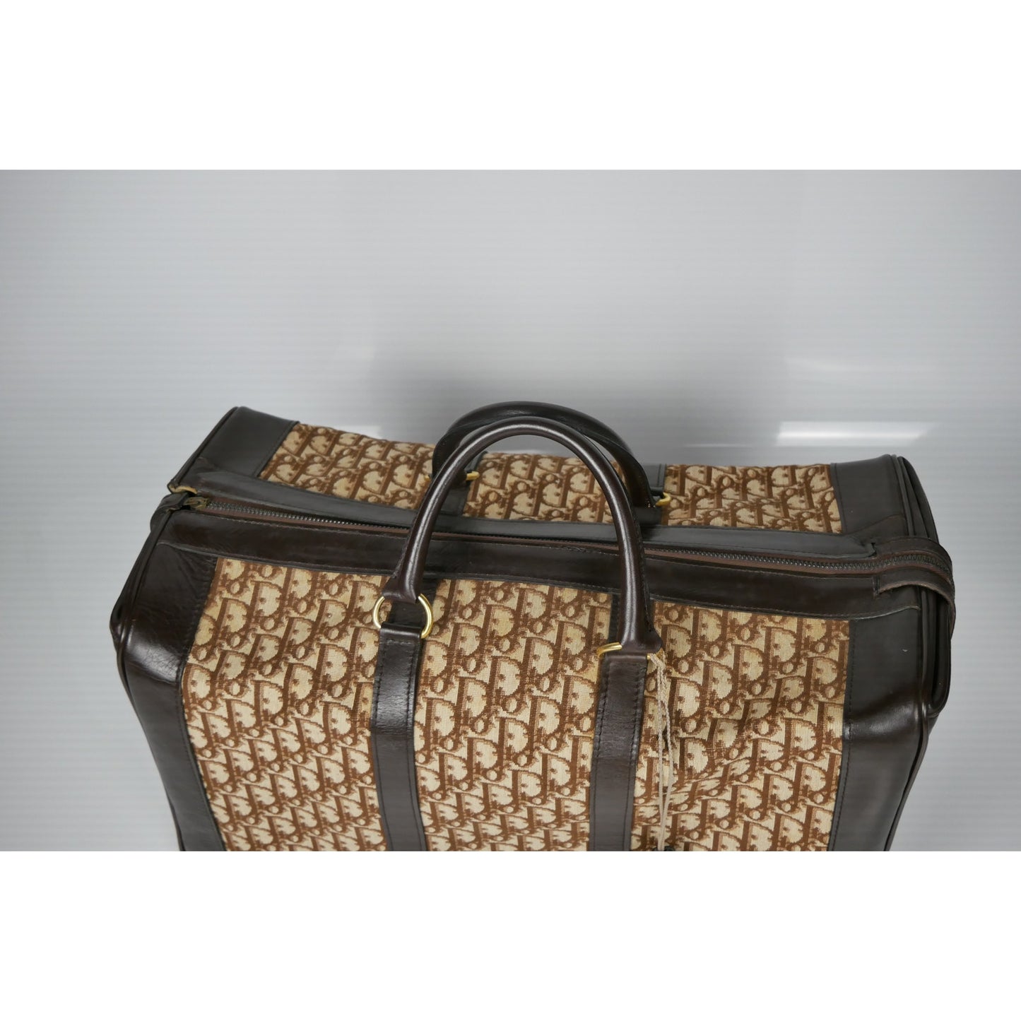 Dior Canvas Kanade Boston Bag Trotter