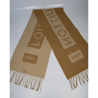 Louis Vuitton Brown Cashmere Baroda Scarf