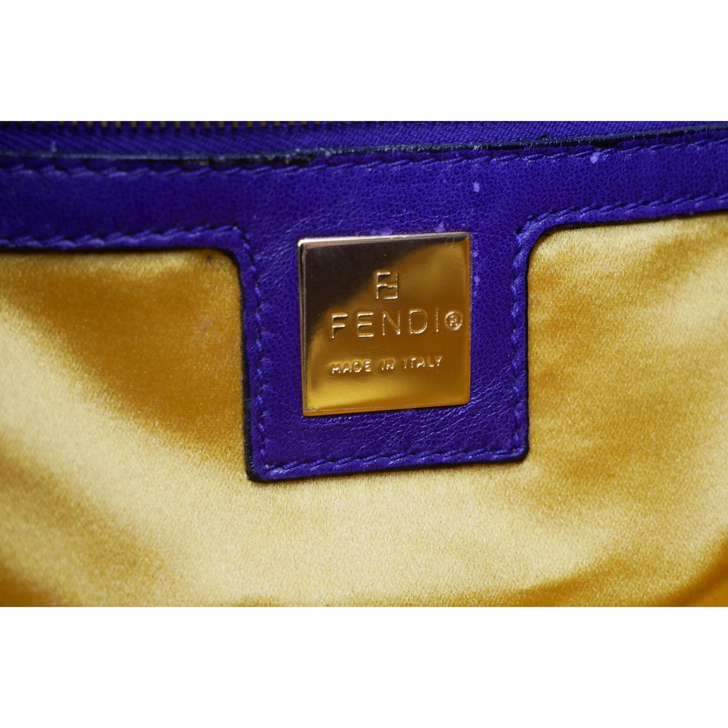 Fendi Purple Suede Baguette