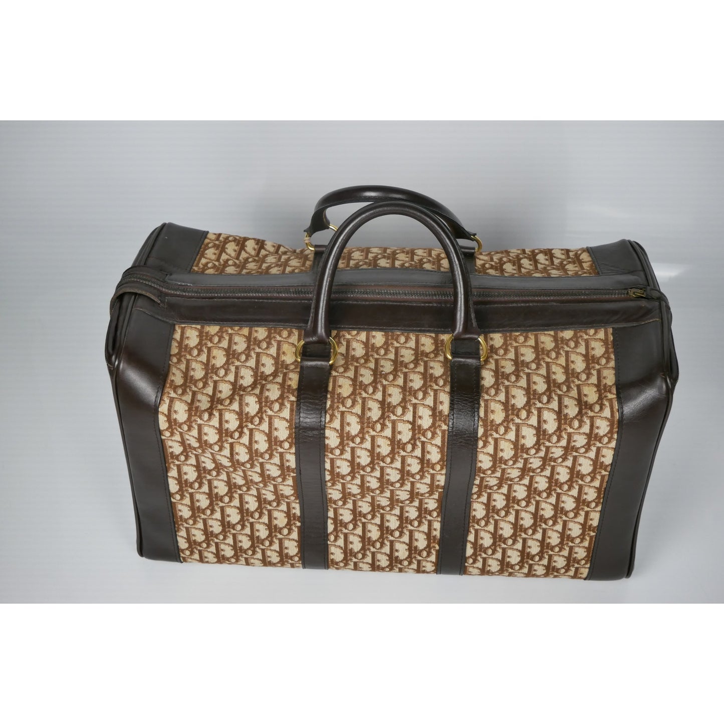 Dior Canvas Kanade Boston Bag Trotter
