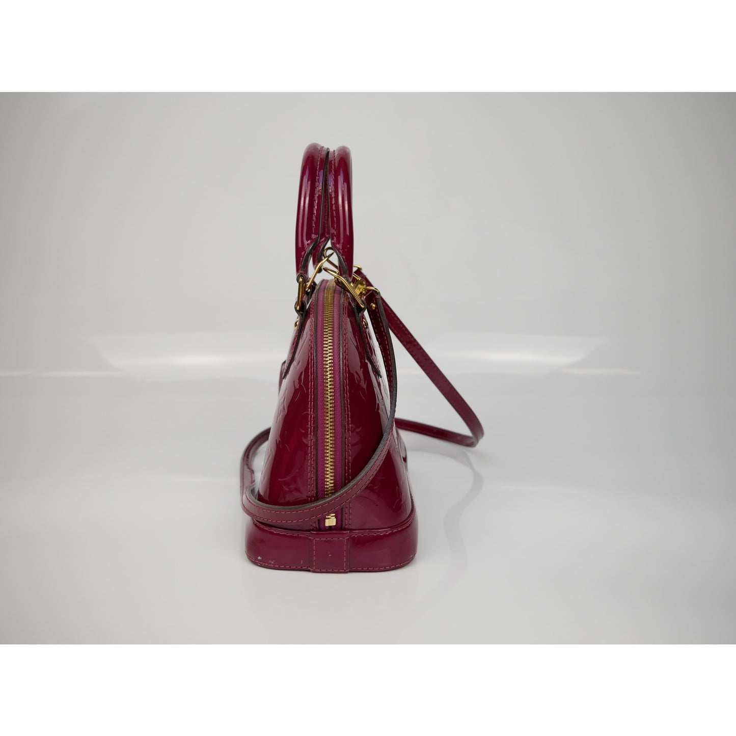 Louis Vuitton Rose Monogram Vernis Alma BB Bag