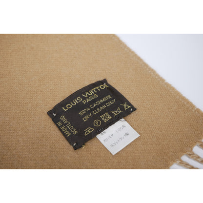 Louis Vuitton Brown Cashmere Baroda Scarf