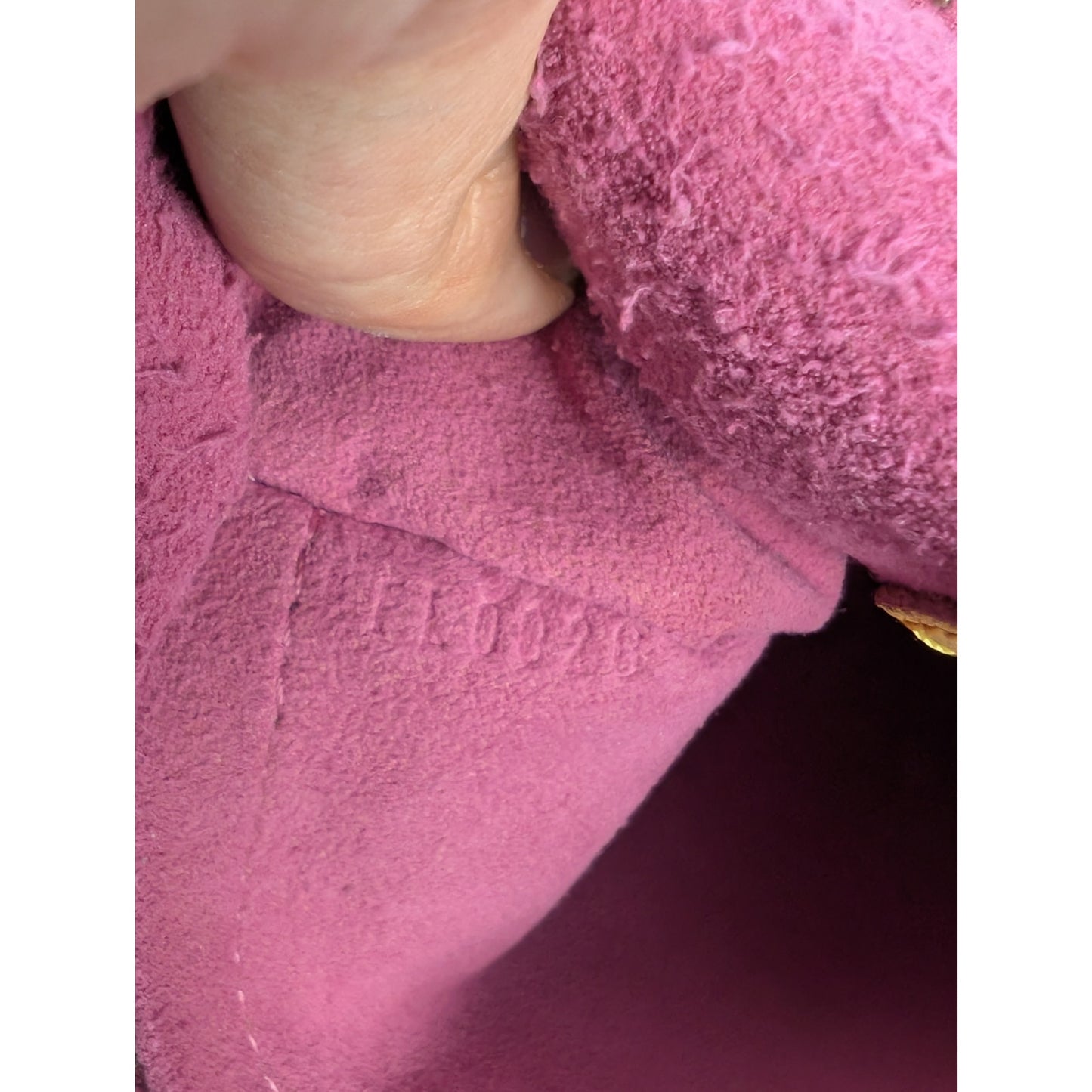 Louis Vuitton Fuchsia Denim Monogram Denim Baggy PM