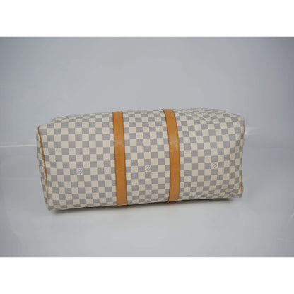 Louis Vuitton Damier Azur Canvas Keepall 50 Duffel Bag