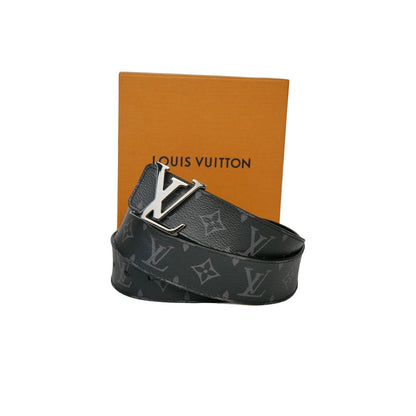 Louis Vuitton Monogram Eclipse Initiales Belt Black