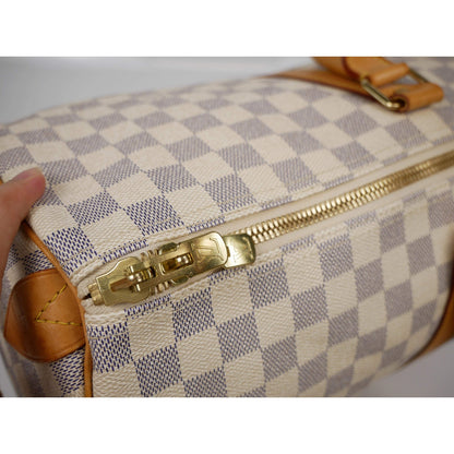 Louis Vuitton Damier Azur Canvas Keepall 50 Duffel Bag