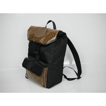 Fendi Black/Brown Zucca Backpack