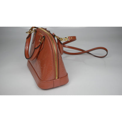 Louis Vuitton Rose Velours Monogram Vernis Alma BB Bag