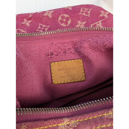 Louis Vuitton Fuchsia Denim Monogram Denim Baggy PM