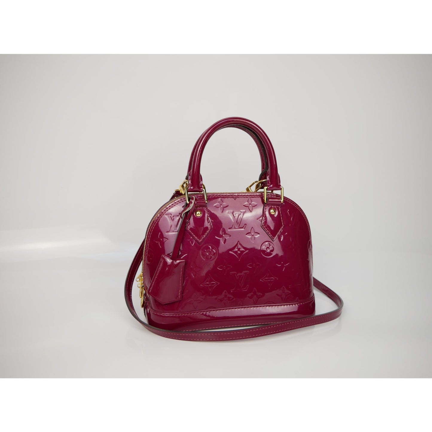Louis Vuitton Rose Monogram Vernis Alma BB Bag