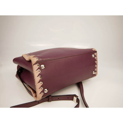 Fendi Peekaboo Mahogany Leather Bag