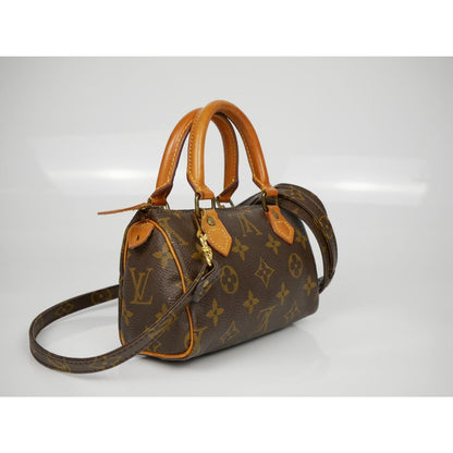 Louis Vuitton Nano Mini Speedy Shoulder Hand Bag
