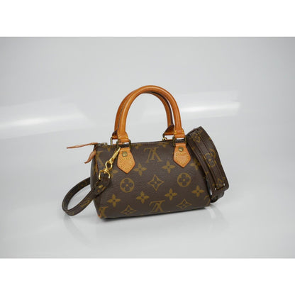 Louis Vuitton Nano Mini Speedy Shoulder Hand Bag
