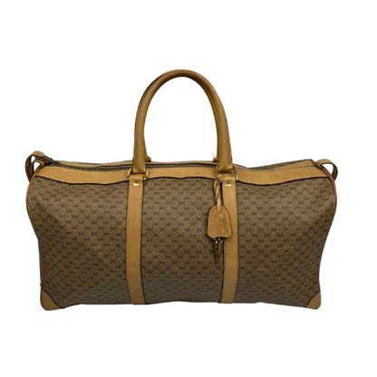 Gucci Monogram Boston Beige Duffle